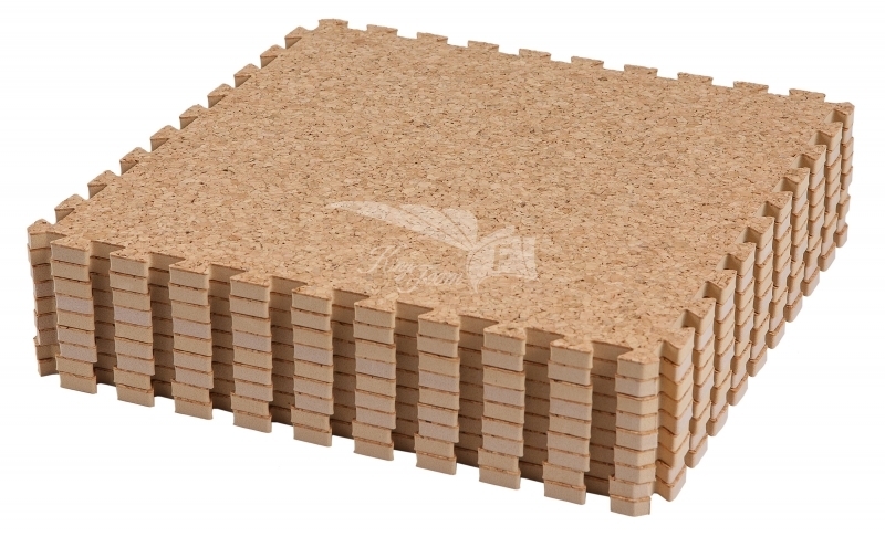 Cork Grain Interlocking Floor Mat